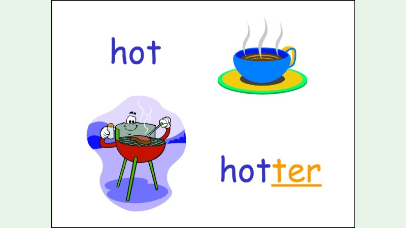 Cấu trúc so sánh hơn với tính từ ngắn